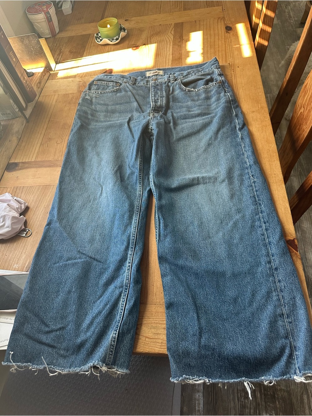Madewell Low Slung Cropped Blue Jeans - Picture 11 of 11